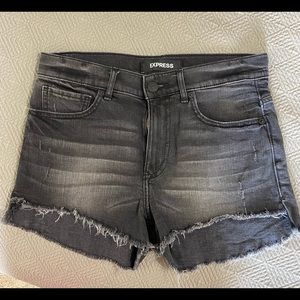 Women’s express black jean shorts